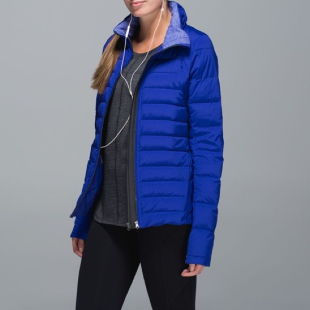 Lululemon Fluffed Up Jacket in Pigment Blue Size 6